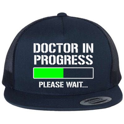 Doctor In Progress Funny Med School Student Great Gift Flat Bill Trucker Hat