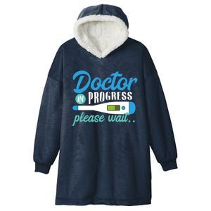 Doctor In Progress Gift Hooded Wearable Blanket