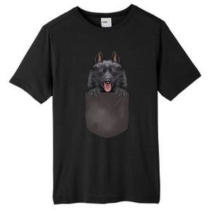 Dog In Pocket Funny Dog Lover Schipperke Meaningful Gift Tall Fusion ChromaSoft Performance T-Shirt