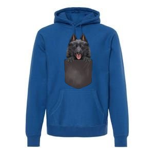 Dog In Pocket Funny Dog Lover Schipperke Meaningful Gift Premium Hoodie