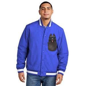 Dog In Pocket Funny Dog Lover Schipperke Meaningful Gift Insulated Varsity Jacket