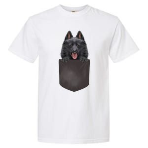 Dog In Pocket Funny Dog Lover Schipperke Meaningful Gift Garment-Dyed Heavyweight T-Shirt