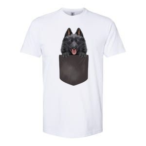 Dog In Pocket Funny Dog Lover Schipperke Meaningful Gift Softstyle CVC T-Shirt