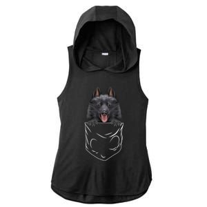 Dog In Pocket Schipperke Funny Dog Lover Meaningful Gift Ladies PosiCharge Tri-Blend Wicking Draft Hoodie Tank