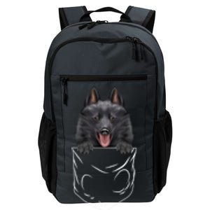 Dog In Pocket Schipperke Funny Dog Lover Meaningful Gift Daily Commute Backpack