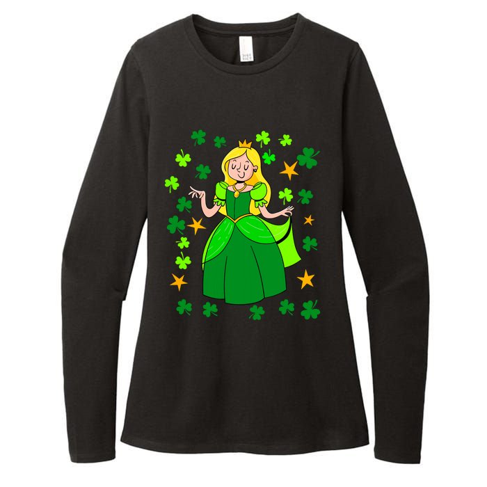 Dancing Irish Princess St Patricks Day Girl Womens CVC Long Sleeve Shirt