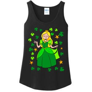 Dancing Irish Princess St Patricks Day Girl Ladies Essential Tank