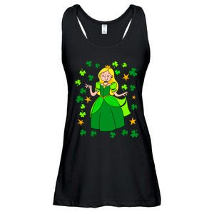 Dancing Irish Princess St Patricks Day Girl Ladies Essential Flowy Tank