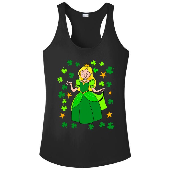 Dancing Irish Princess St Patricks Day Girl Ladies PosiCharge Competitor Racerback Tank