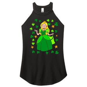 Dancing Irish Princess St Patricks Day Girl Women's Perfect Tri Rocker Tank