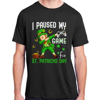 Dabbing I Paused My Game For St Patricks Day Adult ChromaSoft Performance T-Shirt