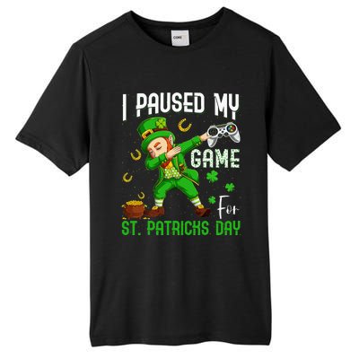 Dabbing I Paused My Game For St Patricks Day Tall Fusion ChromaSoft Performance T-Shirt