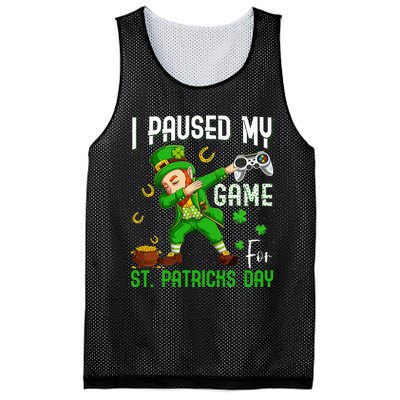 Dabbing I Paused My Game For St Patricks Day Mesh Reversible Basketball Jersey Tank