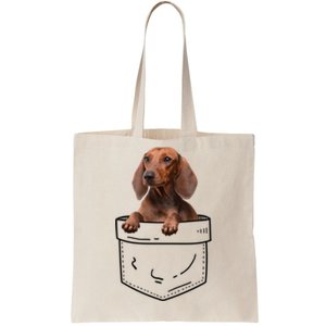 Dachshund In Pocket Cool Gift Doxie Dog Lover Meaningful Gift Tote Bag