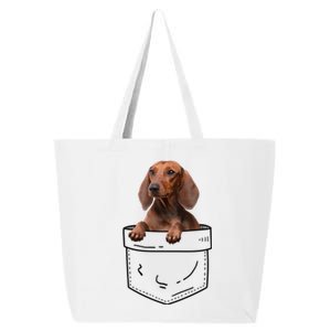 Dachshund In Pocket Cool Gift Doxie Dog Lover Meaningful Gift 25L Jumbo Tote