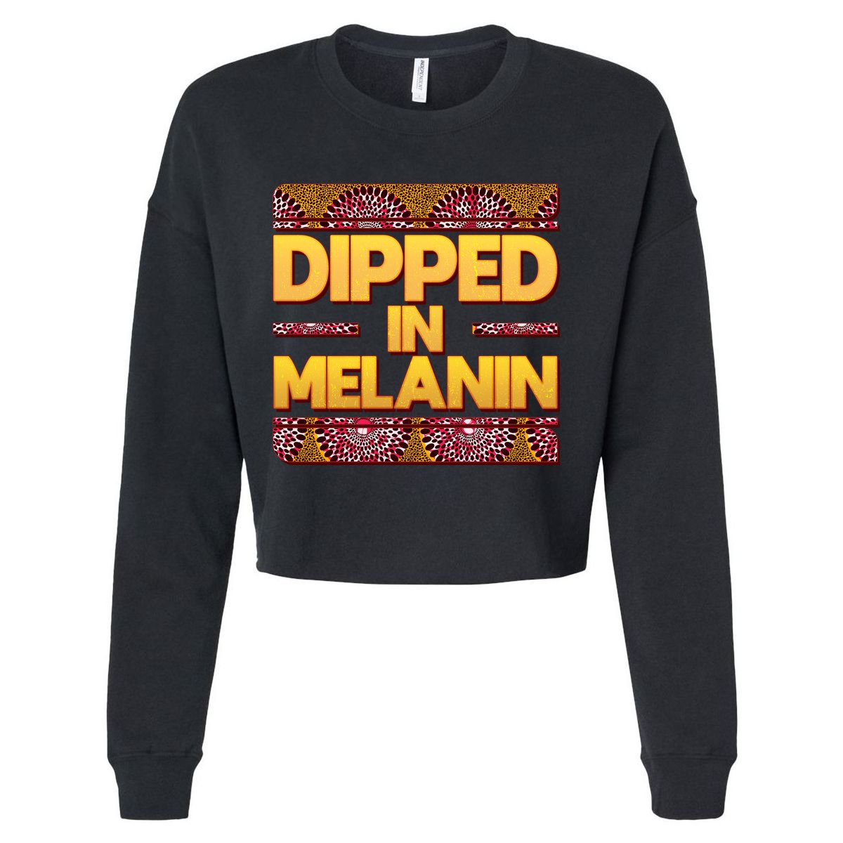 Dipped In Melanin Cropped Pullover Crew
