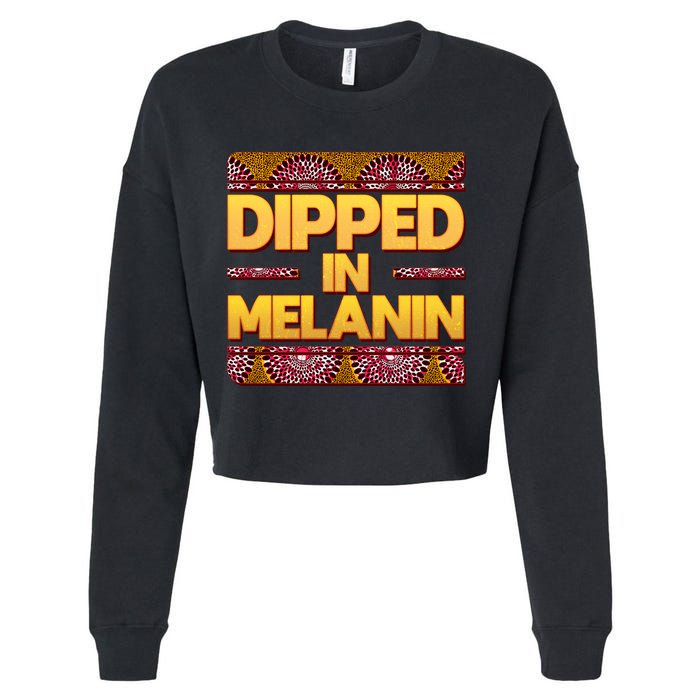 Dipped In Melanin Cropped Pullover Crew