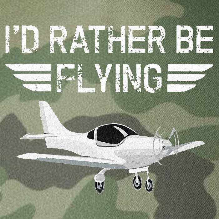 Distressed I'd Rather Be Flying Funny Airplane Pilot Legacy Tie Dye Trucker Hat