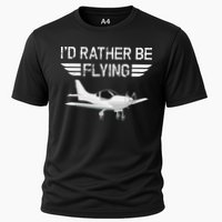 Distressed I'd Rather Be Flying Funny Airplane Pilot Performance Shirt