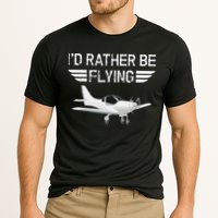 Distressed I'd Rather Be Flying Funny Airplane Pilot Performance Shirt