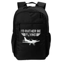 Distressed I'd Rather Be Flying Funny Airplane Pilot Backpack