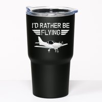 Distressed I'd Rather Be Flying Funny Airplane Pilot Tumbler