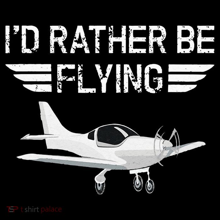 Distressed I'd Rather Be Flying Funny Airplane Pilot Pom Pom 12in Knit Beanie