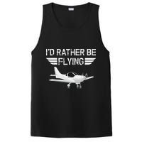 Distressed I'd Rather Be Flying Funny Airplane Pilot PosiCharge Competitor Tank