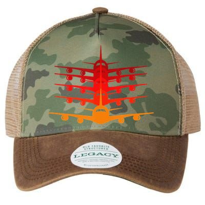 Distressed ID Rather Be Flying Funny Airplane Pilot Legacy Tie Dye Trucker Hat