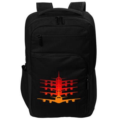 Distressed ID Rather Be Flying Funny Airplane Pilot Impact Tech Backpack
