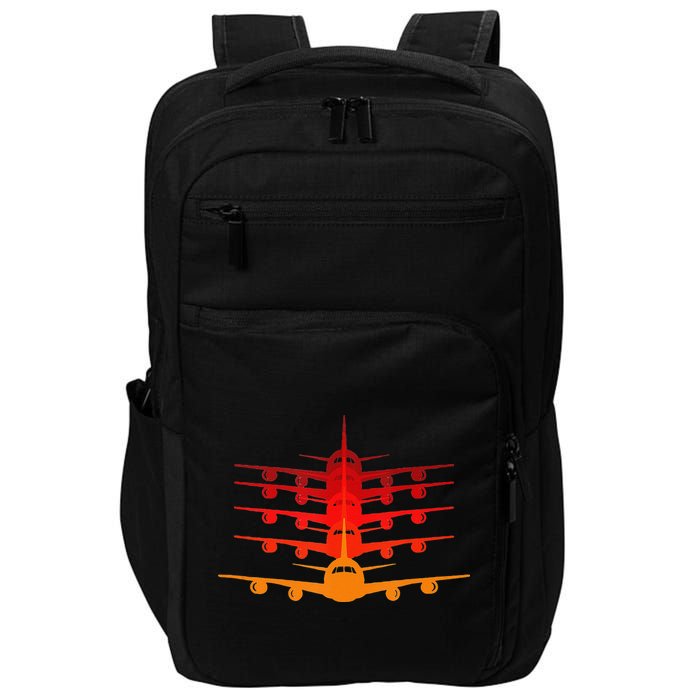 Distressed ID Rather Be Flying Funny Airplane Pilot Impact Tech Backpack