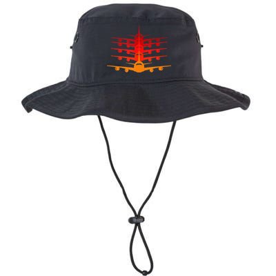 Distressed ID Rather Be Flying Funny Airplane Pilot Bucket Hat