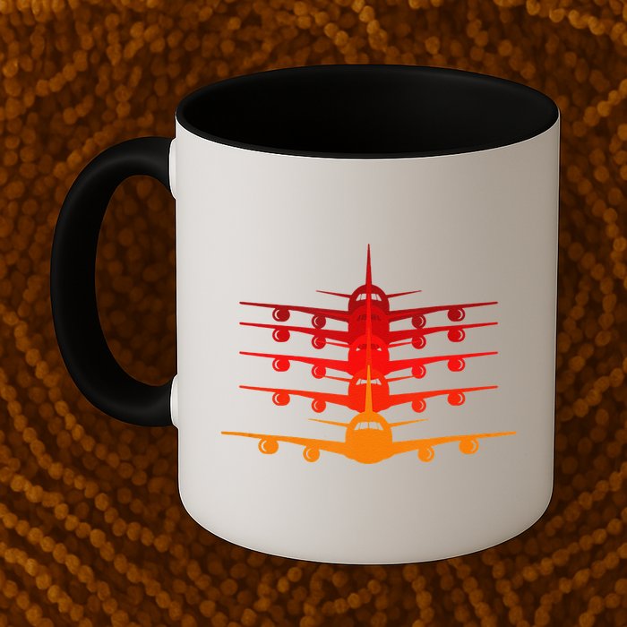 Distressed ID Rather Be Flying Funny Airplane Pilot Mug