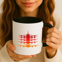 Distressed ID Rather Be Flying Funny Airplane Pilot Mug