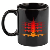 Distressed ID Rather Be Flying Funny Airplane Pilot 11oz C Handle Ceramic Mug