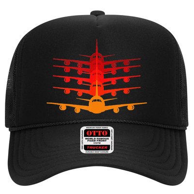 Distressed ID Rather Be Flying Funny Airplane Pilot Trucker Hat