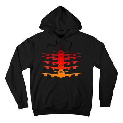 Distressed ID Rather Be Flying Funny Airplane Pilot Tall Hoodie