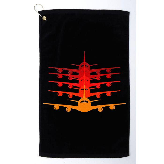 Distressed ID Rather Be Flying Funny Airplane Pilot Golf Towel
