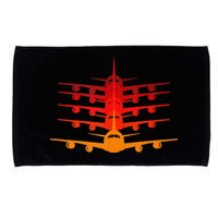 Distressed ID Rather Be Flying Funny Airplane Pilot Microfiber Hand Towel