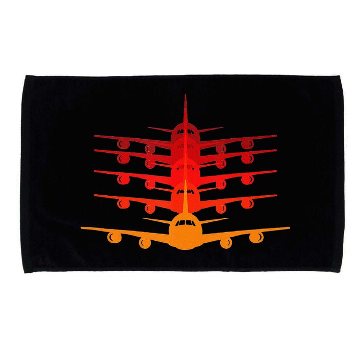 Distressed ID Rather Be Flying Funny Airplane Pilot Microfiber Hand Towel