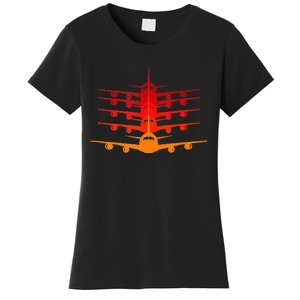 Distressed ID Rather Be Flying Funny Airplane Pilot Women's T-Shirt