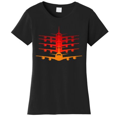 Distressed ID Rather Be Flying Funny Airplane Pilot Women's T-Shirt