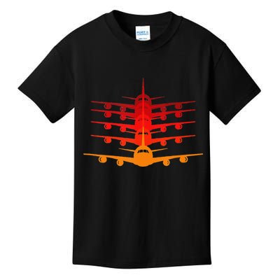 Distressed ID Rather Be Flying Funny Airplane Pilot Kids T-Shirt