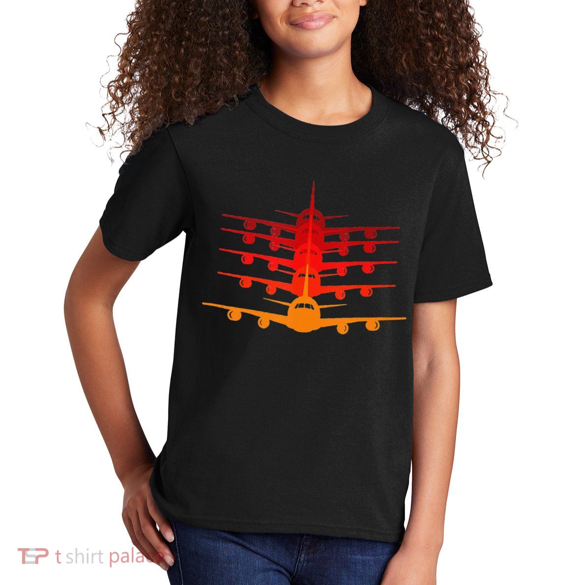 Distressed ID Rather Be Flying Funny Airplane Pilot Kids T-Shirt