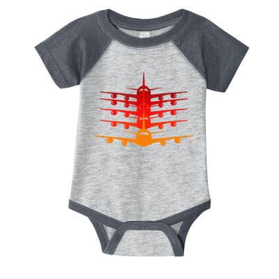Distressed ID Rather Be Flying Funny Airplane Pilot Infant Baby Jersey Bodysuit