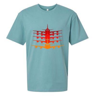 Distressed ID Rather Be Flying Funny Airplane Pilot Sueded Cloud Jersey T-Shirt