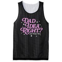 Dad Idea Right 2024 Funny FatherS Day Gift Mesh Reversible Basketball Jersey Tank