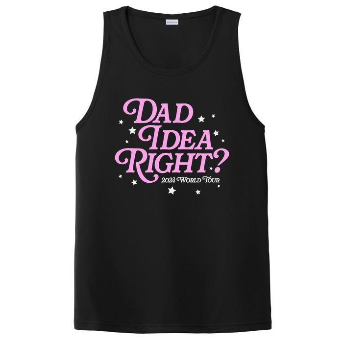 Dad Idea Right 2024 Funny FatherS Day Gift PosiCharge Competitor Tank