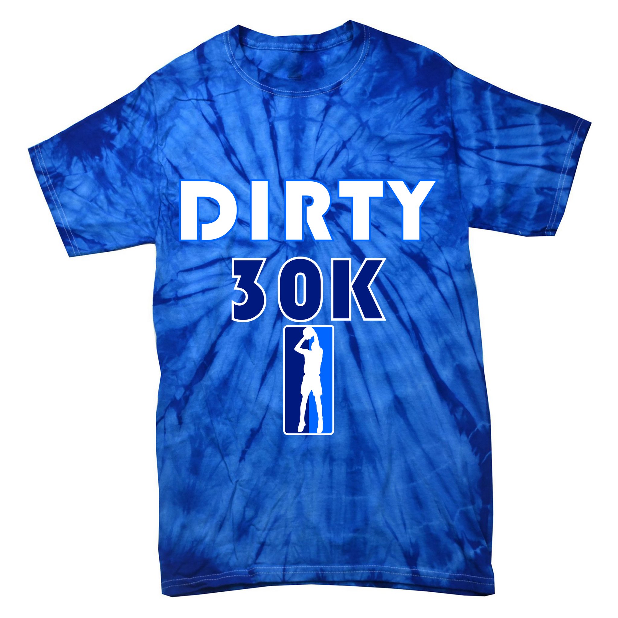 Dirk 30K Dirty 30 Basketball 30000 Points pts Tie-Dye T-Shirt