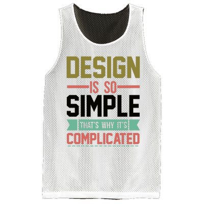 Design Is So Simple That S Why It's Complicated Mesh Reversible Basketball Jersey Tank